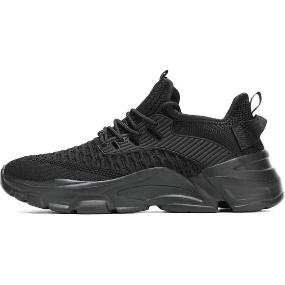 Men\'s Mesh Black Non Slip, Breathable, Athletic Sports  Fashion Sneakers  Shoes main image 6